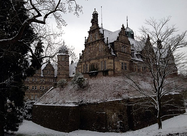Schloss Hämelschenburg am 3. Januar 2016  -
Trakehner Gestüt Hämelschenburg