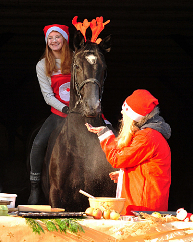 Ginger Rogers zu Besuch in der Weihnachtsbckerei im Gestt  - Beate Langels Gestt Hmelschenburg