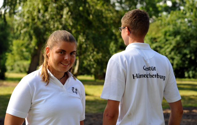 Sarah Fiedler und Johan Ellenrieder - Foto: Beate Langels -  
Trakehner Gestüt Hämelschenburg