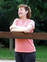 Elke Zaoui - Züchterin des Reservesiegers der Hengste