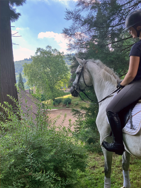 Elea und unsere Prmienstute TeaCup v. Exclusiv - Trakehner Gestt Hmelschenburg - Foto: Langels